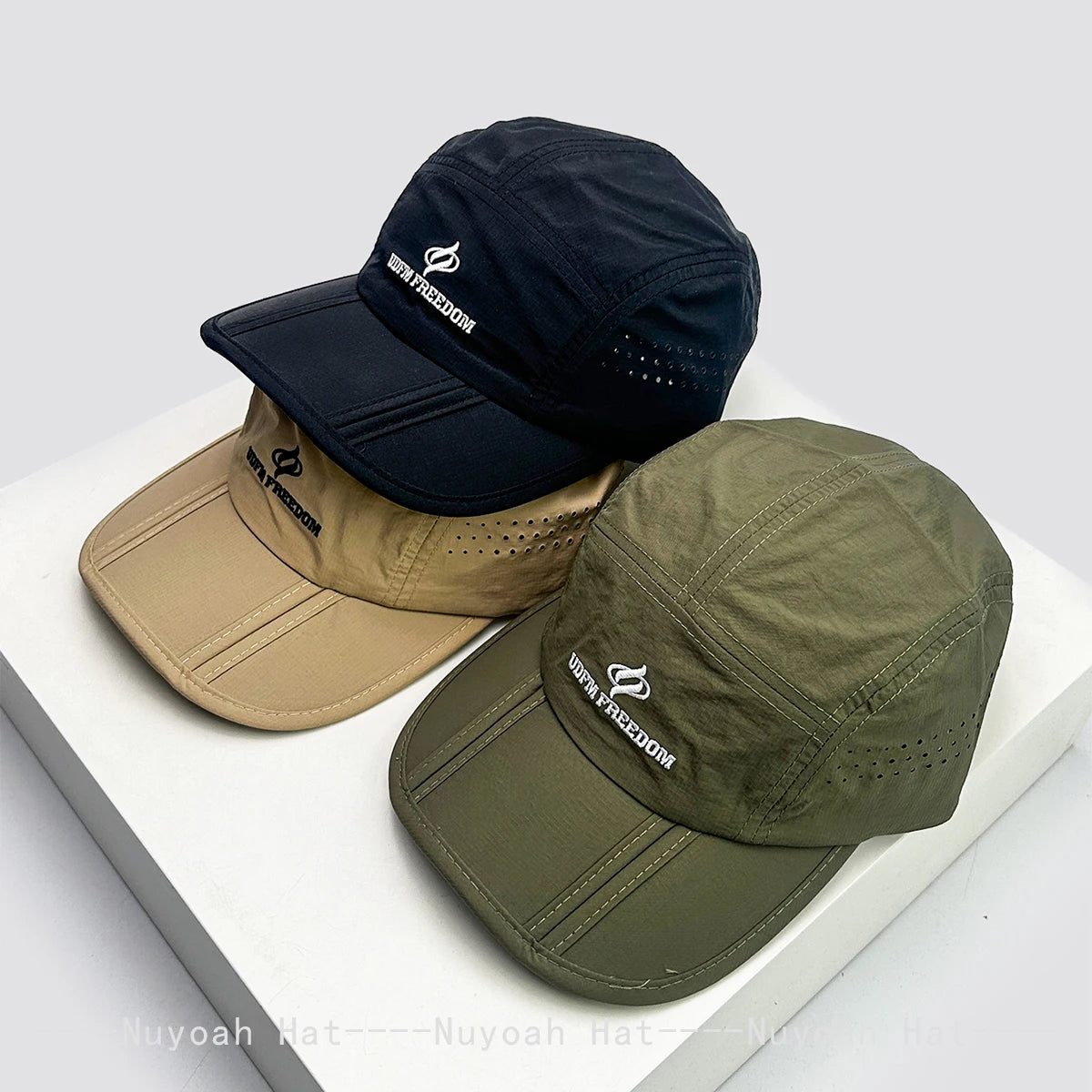 New Men Women Korean Quick Drying Embroidered Letters Baseball Hats Sunshade Foldable Breathable Outdoor Peaked Caps Versatile