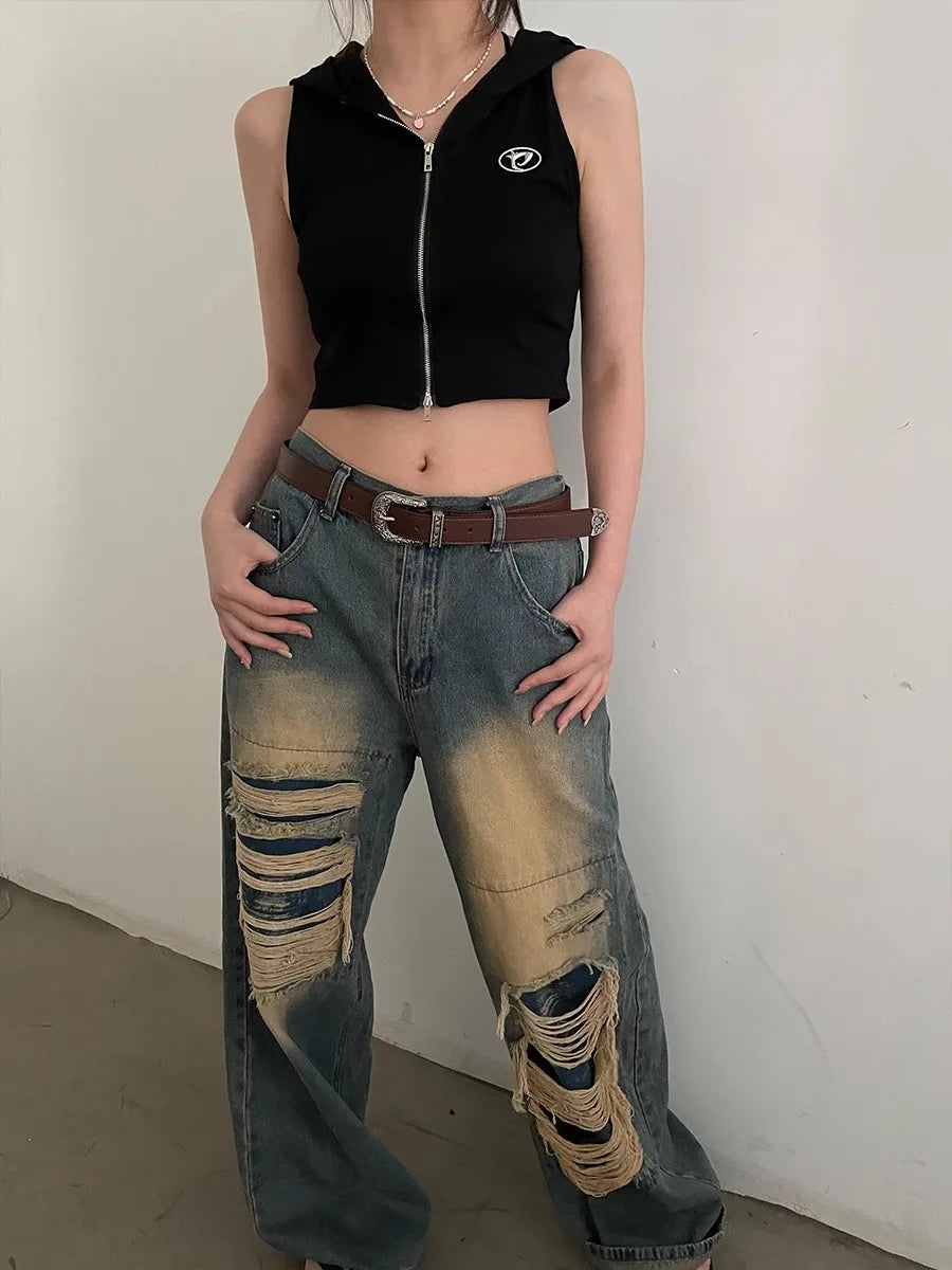 N Retro Brown Belt Ladies 2024 New Millennium SPICE girl Belt Jeans Accessories