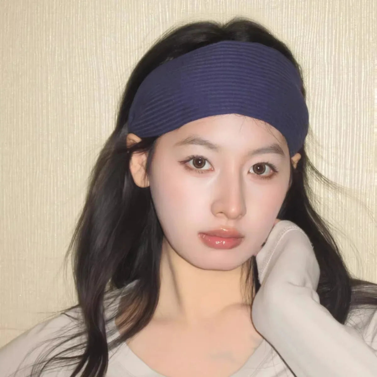 Retro Knitted Widened Headband for Women Elegant Simplicity All-Match Going Out Hairband Fashion Hair Accessories