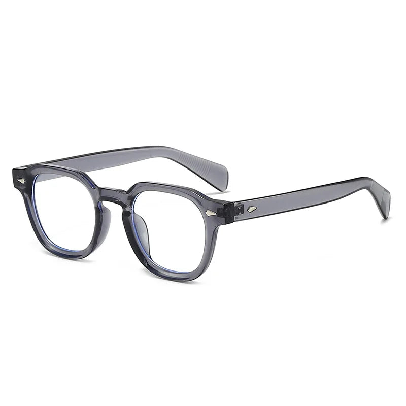 JNPCXI New Fashion Anti Blue Light Eyeglasses Frame Women Vintage Rivet Oval Women Men Luxury Leopard Prescription Glasses