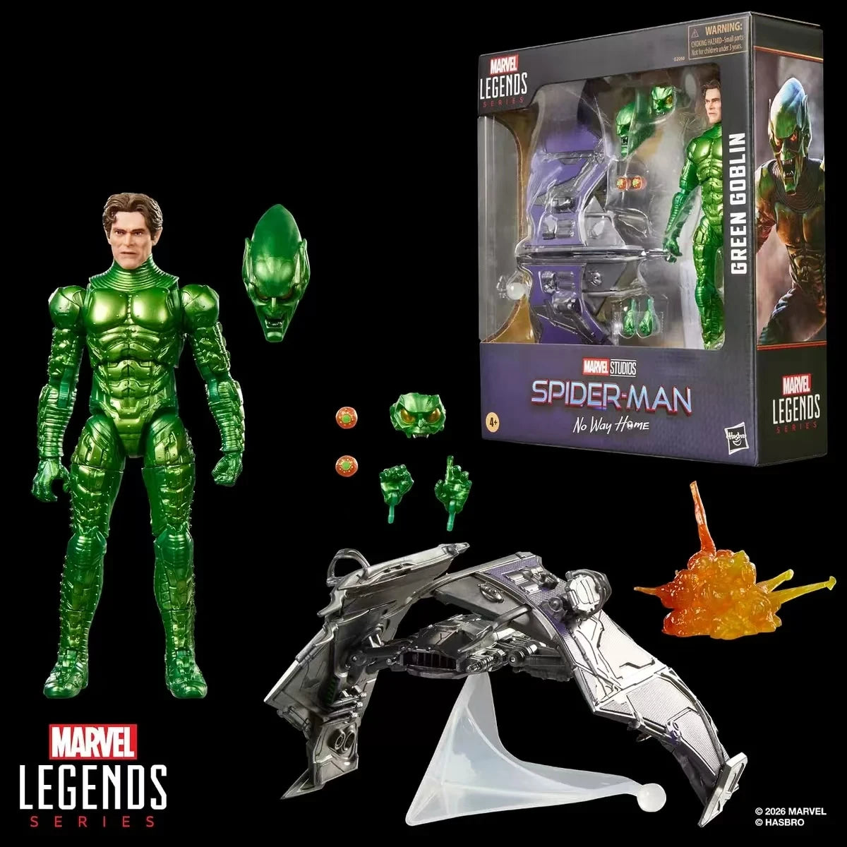 【Pre Sale】Original Hasbro Marvel Legends Series Spider-Man No Way Home Green Goblin Action Toy Figure Collection Model