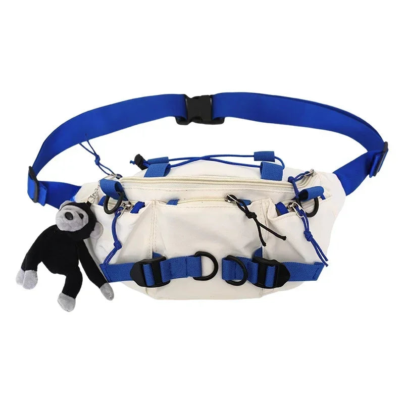 2026 Techwear Style Punk Hip Hop Single Shoulder Crossbody Bag Men Women Street Vintage Chest Bag Casual Sport Fanny Pack Сумка