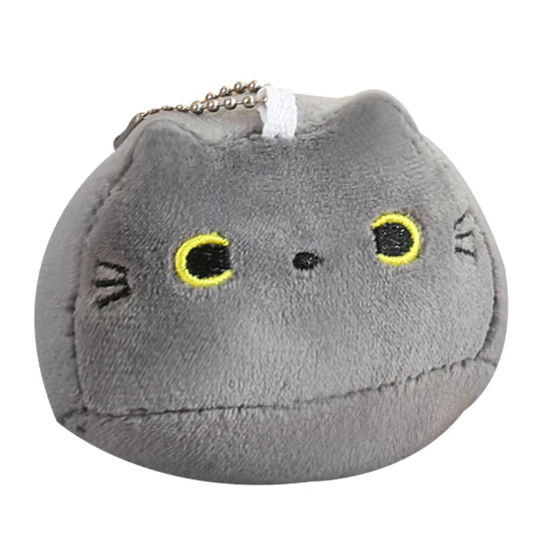 Kawaii Creative Oval Cat Plush Doll Four Baby Cat Pendants In A Big Mother Cat Body Combined Doll Super Soft Gift For Boys Girls