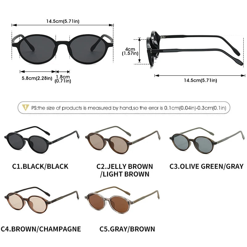 JNPCXI New Small Round Sunglasses Women Men Tr90 Fashion Ins Popular UV400 Ultra Light Sun Shades 2026