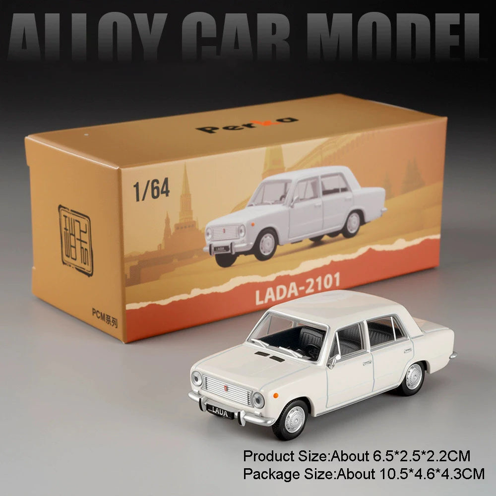 1:64 GAZ-24 GAZ-12ZIM Alloy LADA 2105 2101 Diecast Model Series Four Wheel Suspension Miniature Vehicle Children's Holiday Gifts