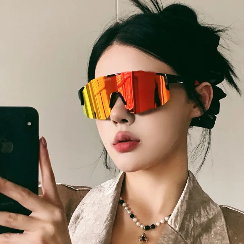 2PCS Cycling Glasses Sunglasses for Men Women Cycling Sun Glasses Goggles Outdoor Sport Sunglasses
