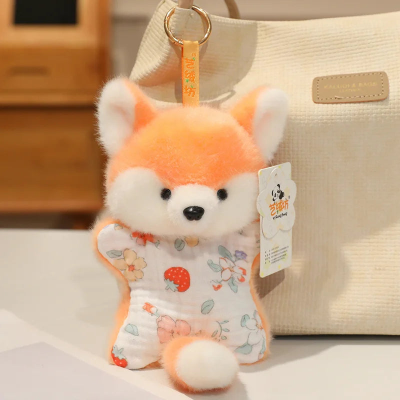 Good Quality and Cute Bean Bag Plush Toy  Cartoon Animal Doll Monkey Frog Cat Fox Panda Furry Forest Animals Doll Birthday Gift