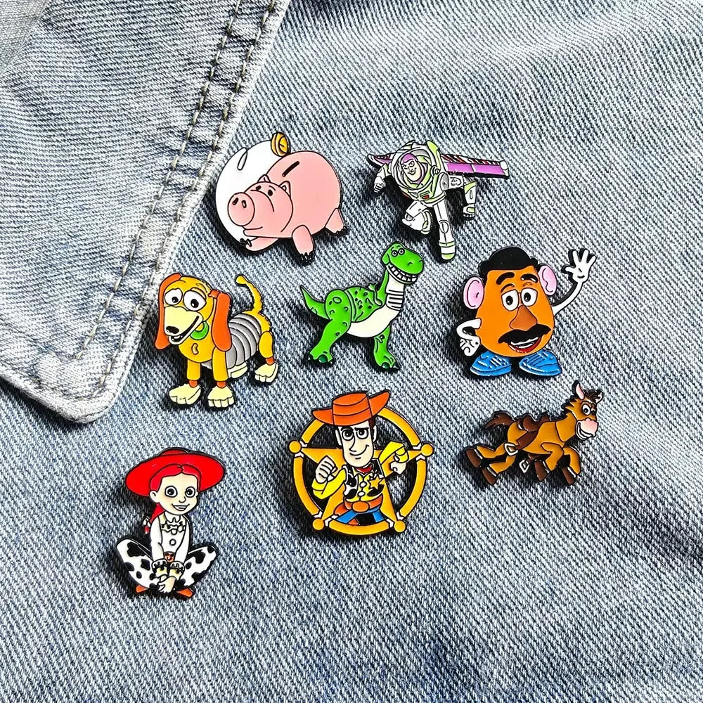 8pcs/set Cartoon Anime Enamel Pins Funny Villain Brooch Set Badge Lapel Pin Clothes Accessories Fashion Jewelry Birthday Gifts