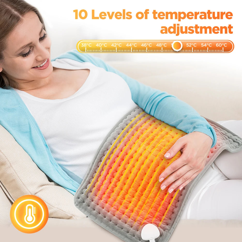 Multifunctional Thermal Electric Heating Pad For Back Hand Leg Abdomen Blanket Heating Pad Cushion 10 Gear Adjustable Heated Mat