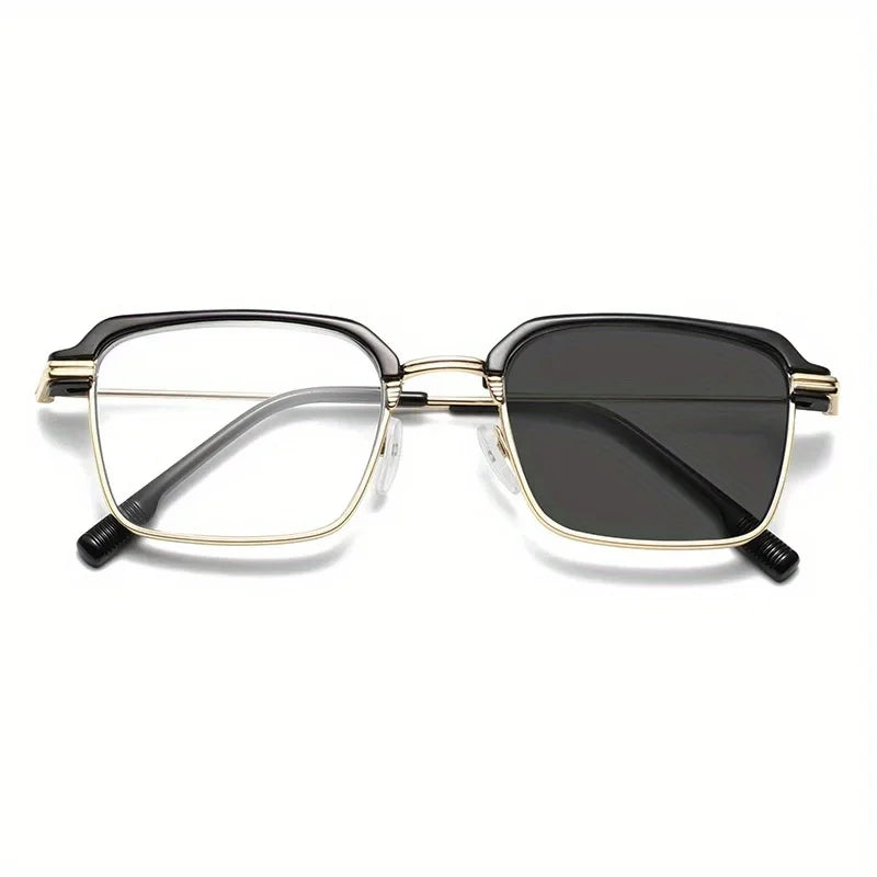 Fashion Business Color Changing Men's and Women's Metal Boxed Glasses