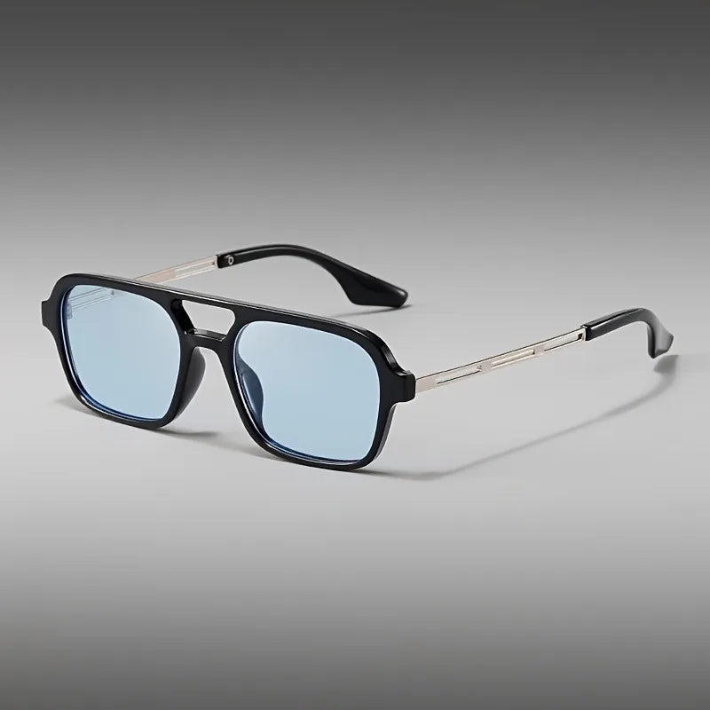 Men'S Stylish Black Square Fashion Glasses Lightweight & Durable for Casual or Formal Occasions Everyday Eyewear Modern Eyewear