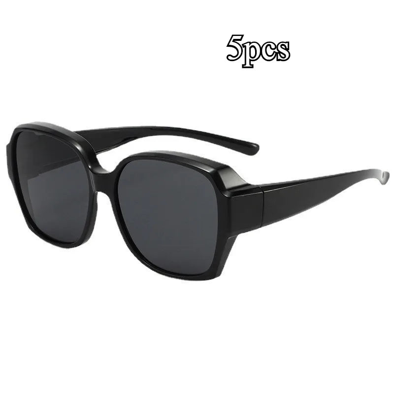 Sunglasses Myopia Glasses Cover Polarized Sunglasses Folding Fit Over Glasses Men Women UV400 Wear