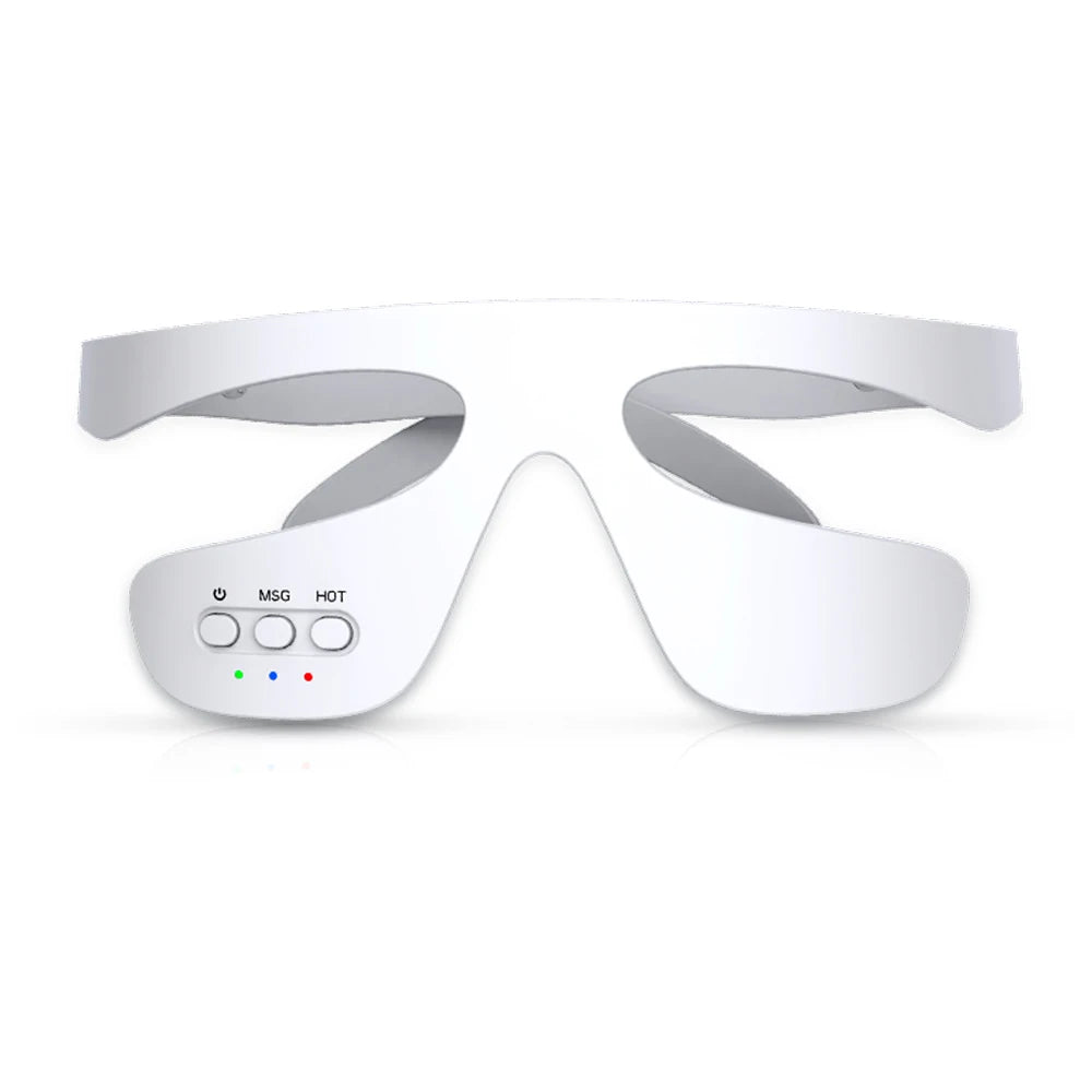 Electric Eye Massager Red Light Relieves Eye Fatigue Eyes Massage Glasses Eye Glasses Massager Dark Circles Remover