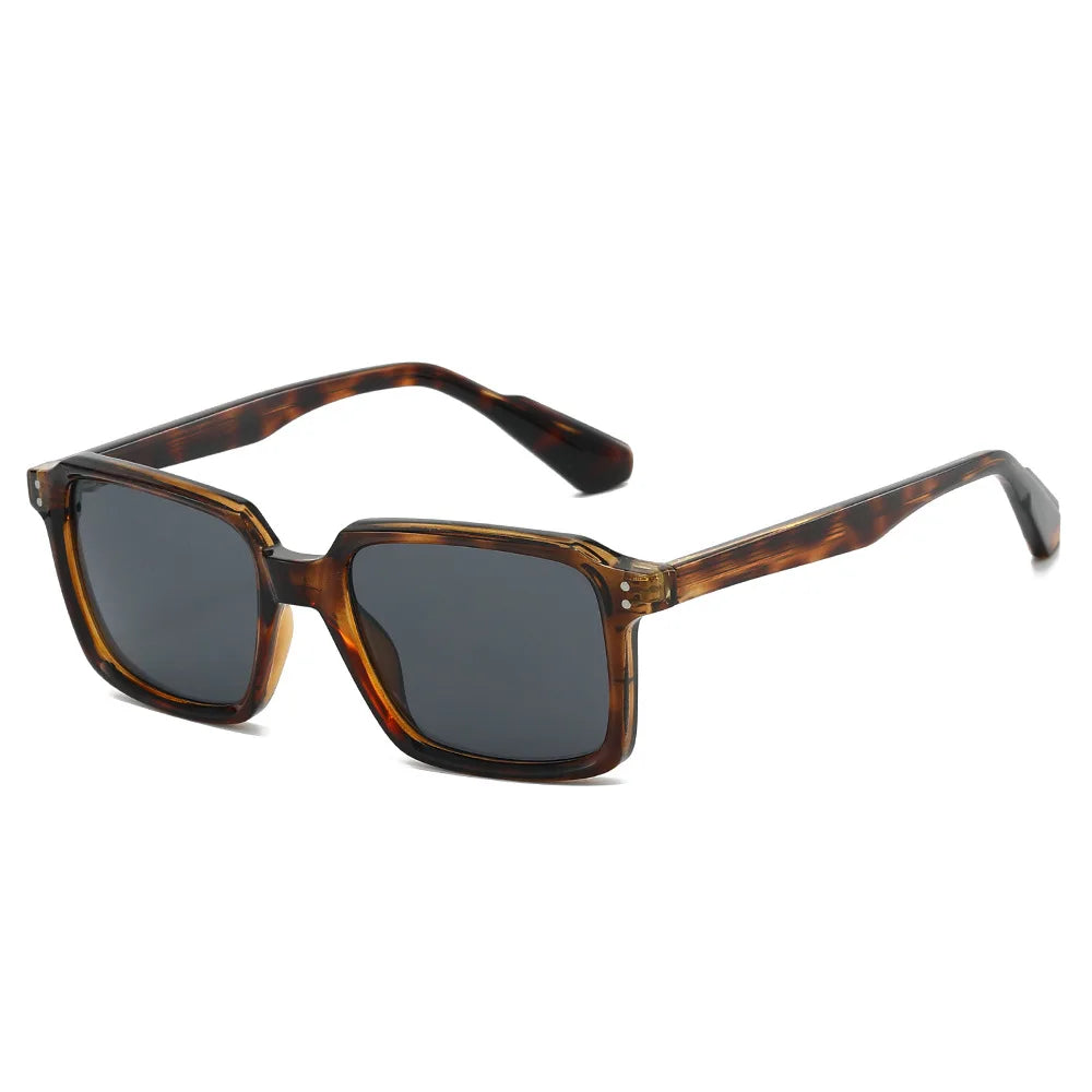 JNPCXI New Vintage Square Sunglasses Women Gradient Mirror Shades UV400 Fashion Punk Men Sun Glasses