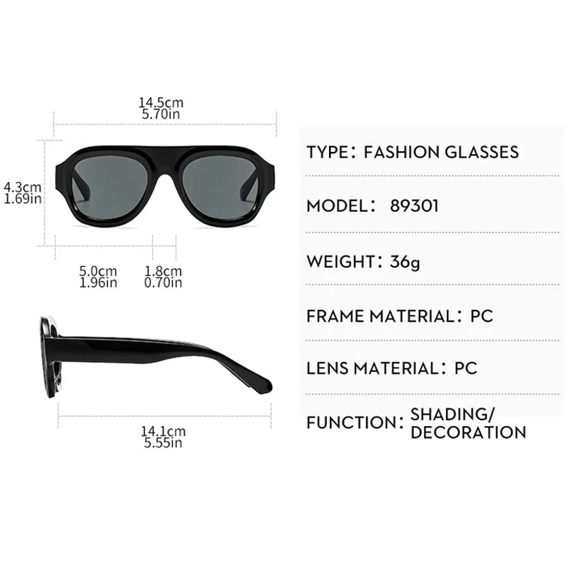JNPCXI New Retro Big Frame Oval Punk Women Sunglasses Luxury Tea Sunglass Men Outdoor Sports Eyewear Unisex Lentes UV400