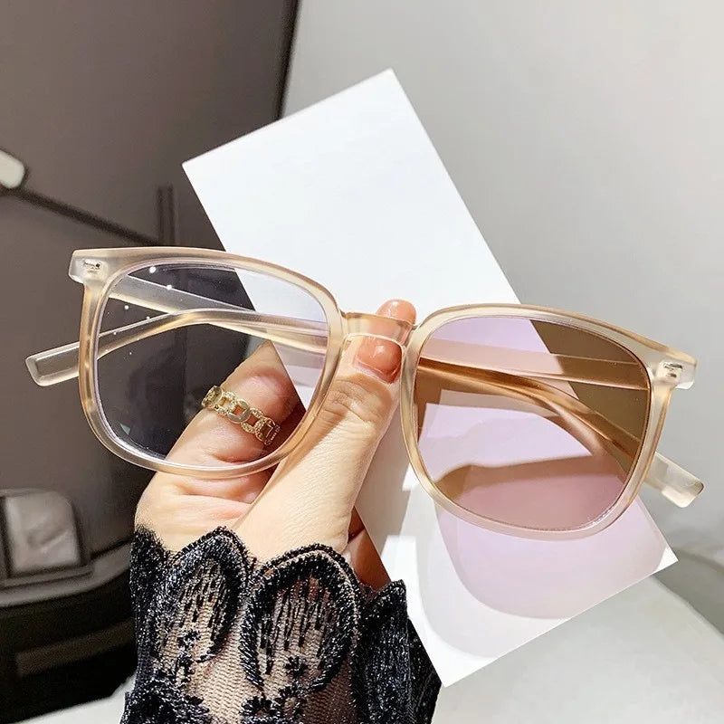 Fashion Photochromic Anti Radiation Eyeglasses for Women/Men Anti Blue Light Computer Glasses