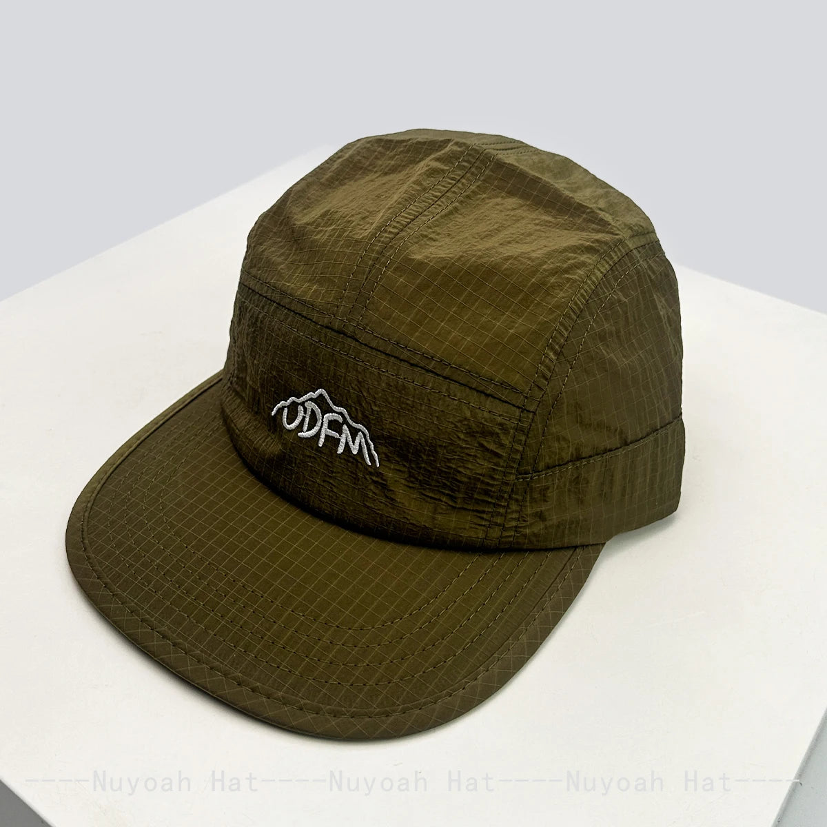 New Men Women Quick Drying Plaid Embroidered Letters Baseball Hats Sunshade Flat Eave Breathable Outdoor Peaked Caps Versatile