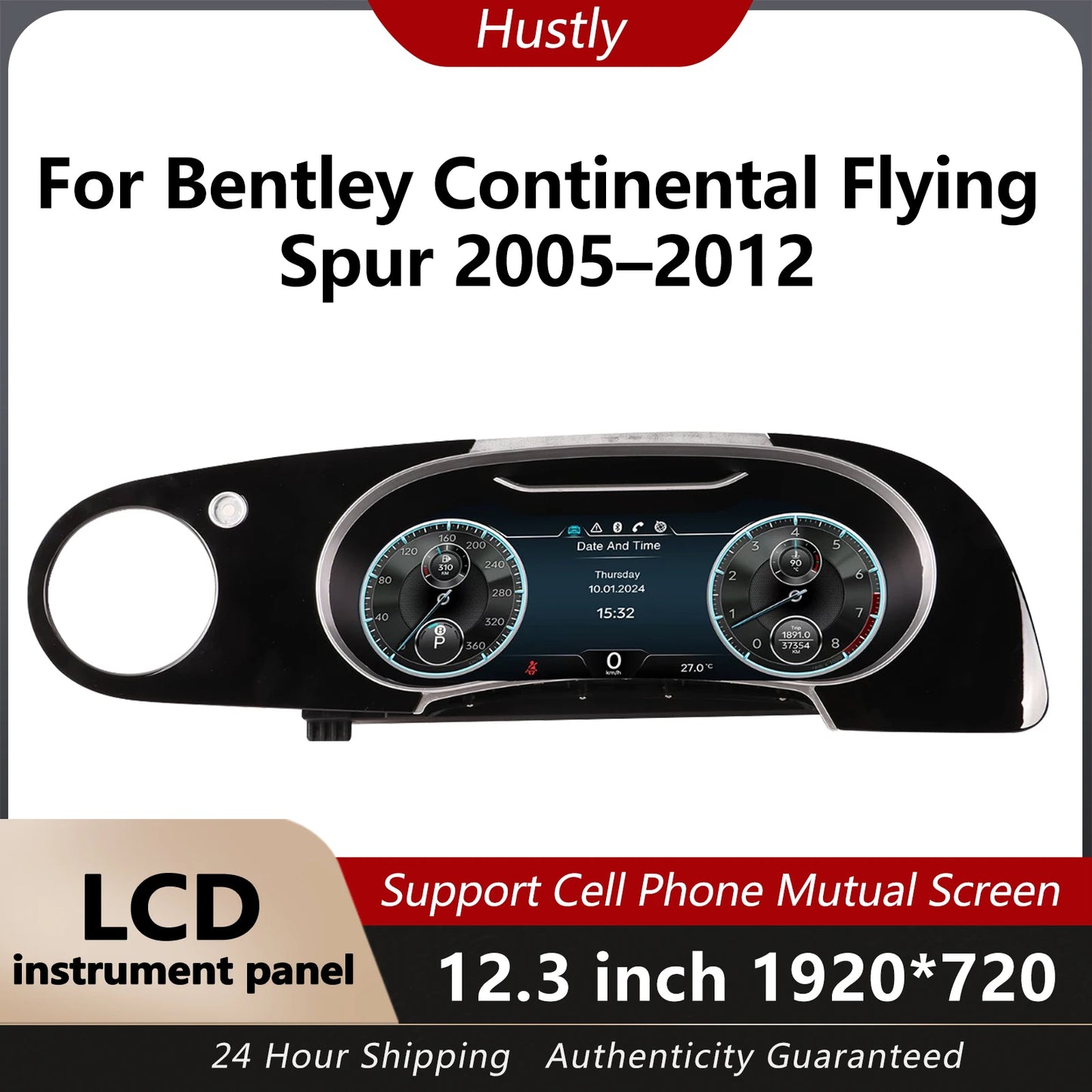Cluster Digital Dashboard For Bentley Flying Spur Continental GT 2005-2012 car cluster instrument panel/Wireless CarPlay