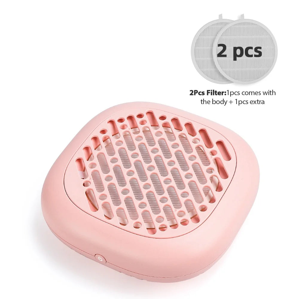 130W Super Suction Brushless Nail Dust Collector Powerful Nail Dust Extractor Nail Art Manicure Fan Vacuum Cleaner With 2 Filter