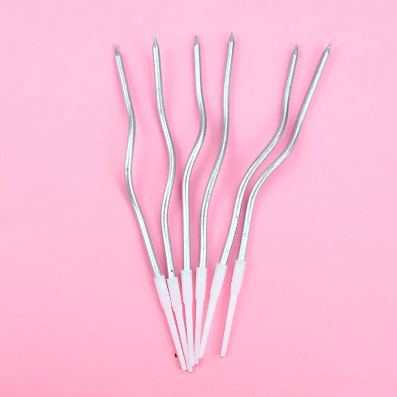 6pcs Birthday Candle Cake Candle Cake Decoration Party Supplies - Creative Cake Toppers for Parties & Desserts