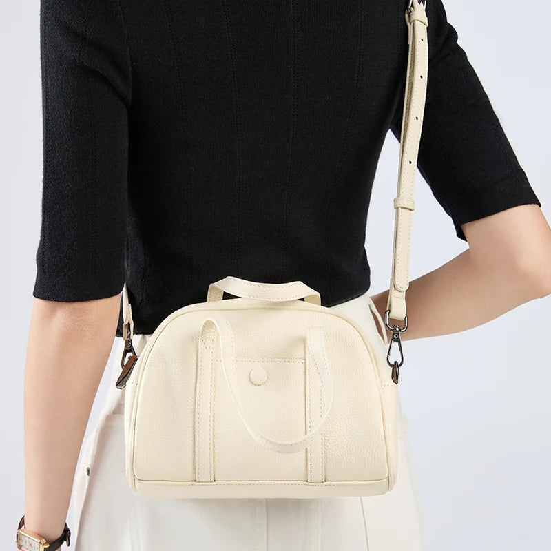 New summer women's genuine leather Shell bag Tote bags female luxury designer brand handbag Ladies mini crossbody shoulder bag