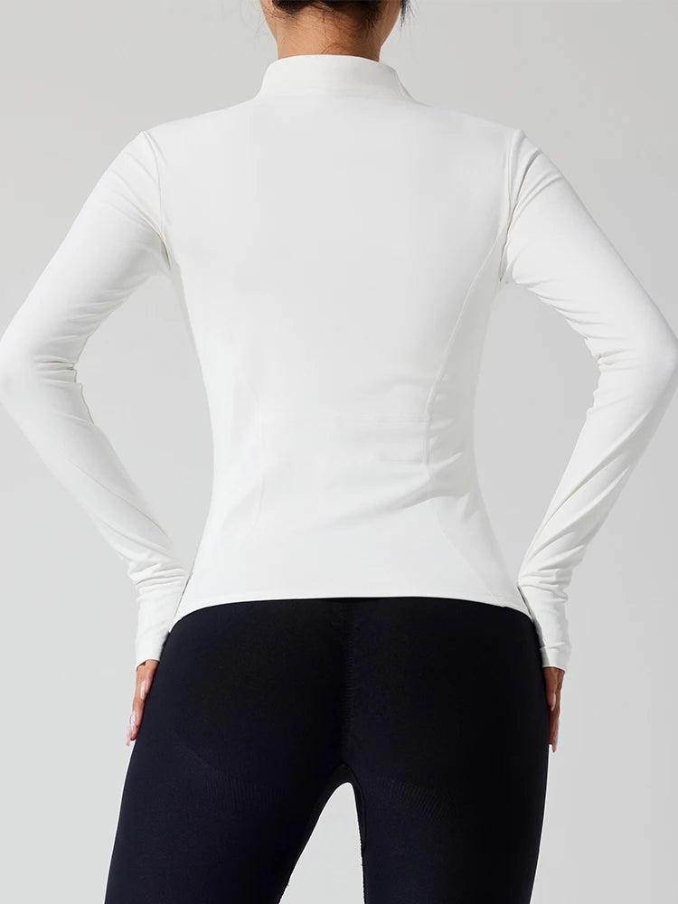 2024 Full Zipper Windproof Winter Outdoor Gym Fitness Coats Women's Jackets