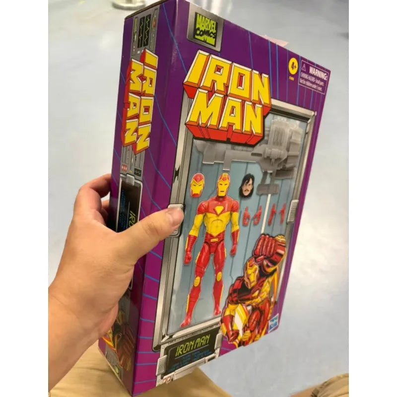 Original Hasbro Marvel Legends Series Iron Man Anime Figure Toy Model Collection