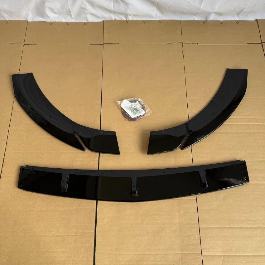 Car Front Bumper Lip Splitter Diffuser Spoiler For Mercedes Benz CLA Class C118 X118 W118 AMG 2024-2026 Guard Tuning Gloss Black