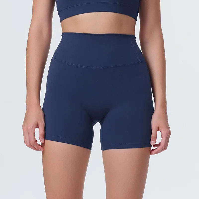 DIA FIT JOY New Naked feel tight fitting pants cycling yoga pants high waisted and hip lifting sports shorts fitness pants