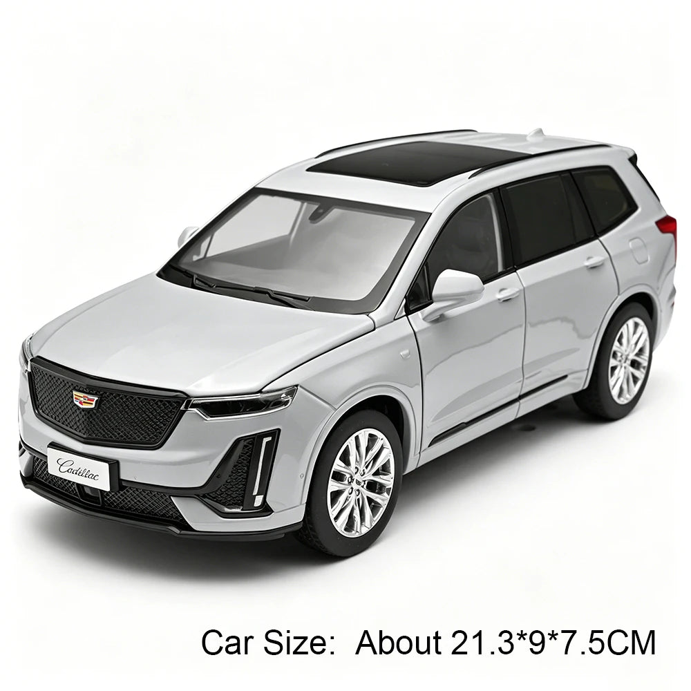 1:24 XT6 X5M Miniature Toy Diecast Alloy Model Car Front Wheel Steering with Sound Light Pull Back Vechie Exquisite Collectibles