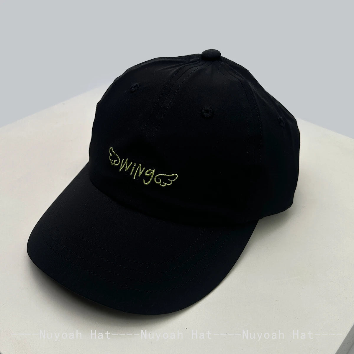 New Men Women Cute Quick-dry Embroidered Wing Letters Baseball Hats Sunshade Elastic Versatile Simple Peaked Caps Fashion Casual