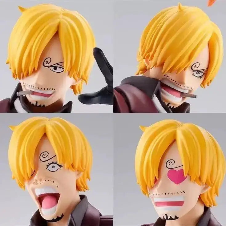 【IN STOCK】Original Bandai S.H.Figuarts One Piece Sanji Vinsmoke Wano Country Onigashima 15cm Action Figure Collectible Model