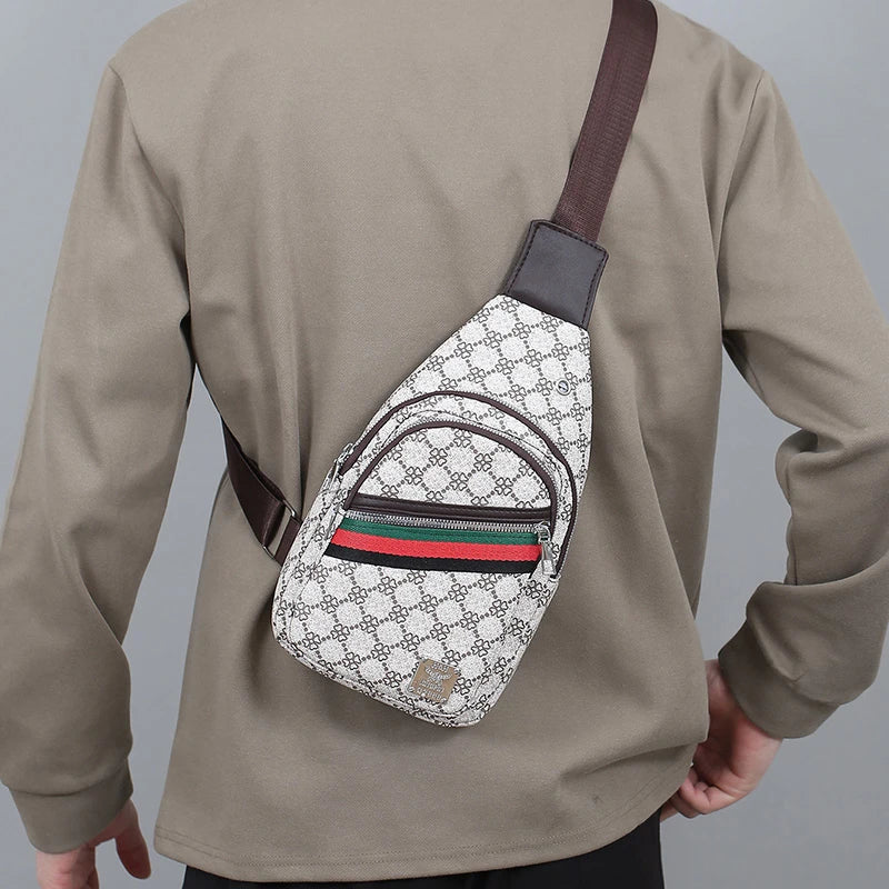 Messenger Bag Shoulder Cloth Chest Crossbody Casual Handbag with Earphone Hole2