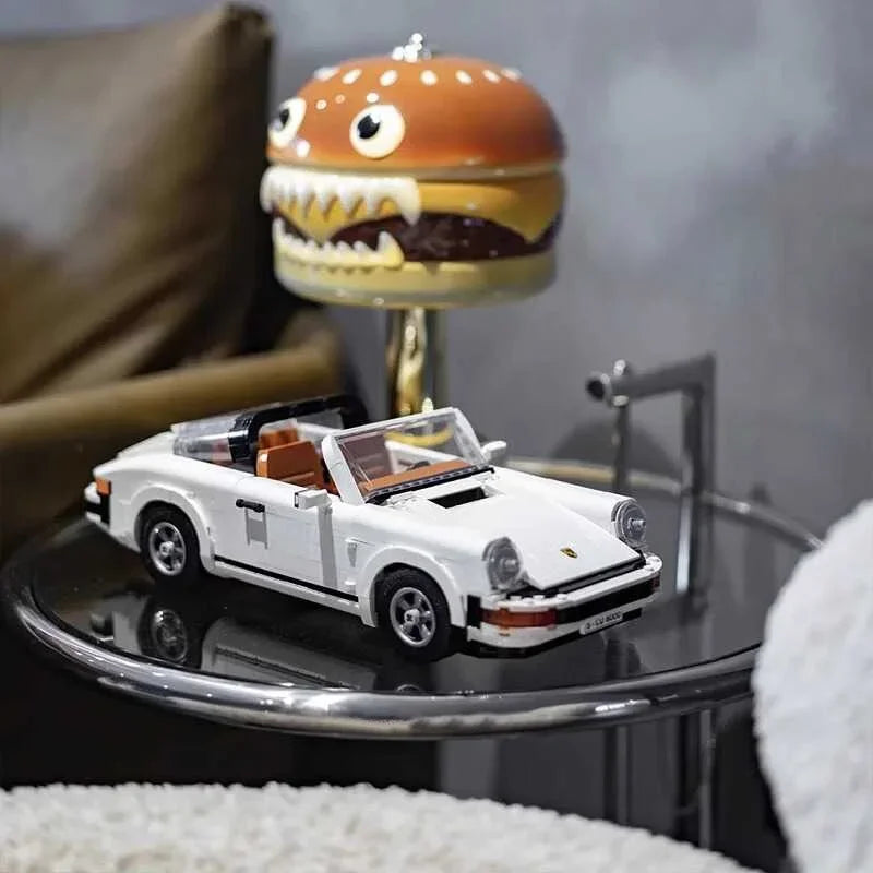 Technical Retro Car Brick 1458pcs Building Blocks Set 2-1 Race Classic Model Kit