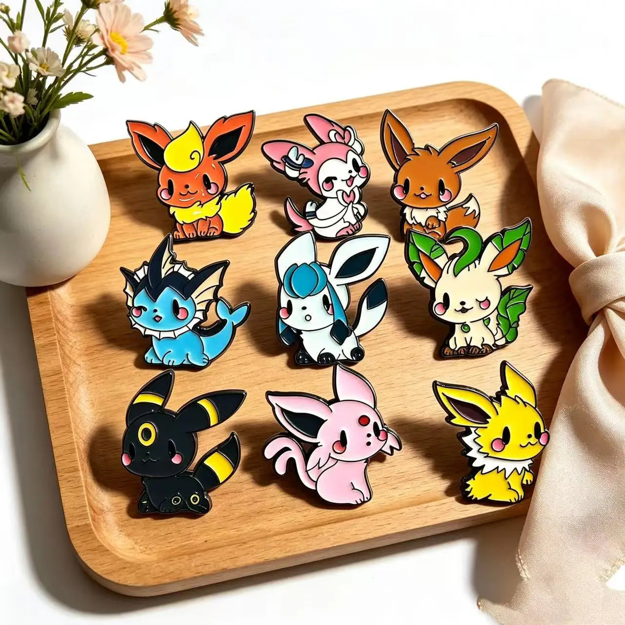 9 PCS Cute Anime Monster Enamel Pin Cool Duck Turte Brooch Pines Lapel Pins Badge on Backpack Costume Accessories Jewelry Friend