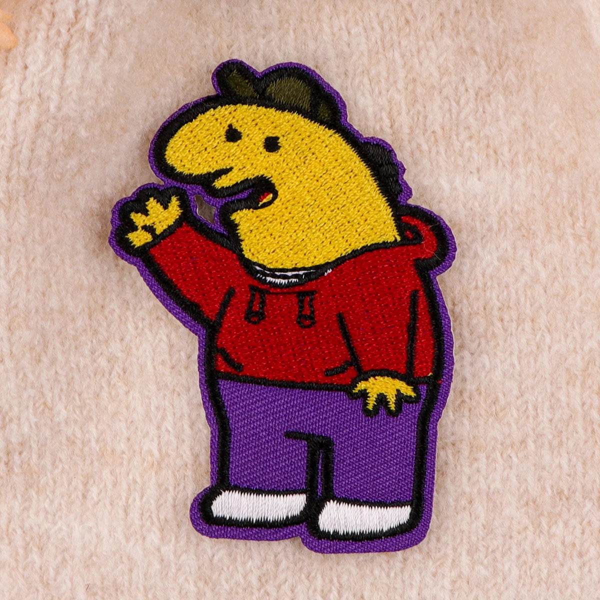 Funny Friend Embroidery Patch Cartoon Dinosaur Iron On Patches For Clothing Thermoadhesive Patches On Clothes DIY Sew Badges