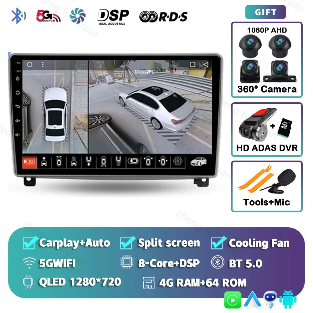 For Peugeot 407 1 2004 - 2011 Android 15 12+256GB CarPlay Auto Car Radio Multimedia Video Player GPS stereo Head Unit 4G WIFI