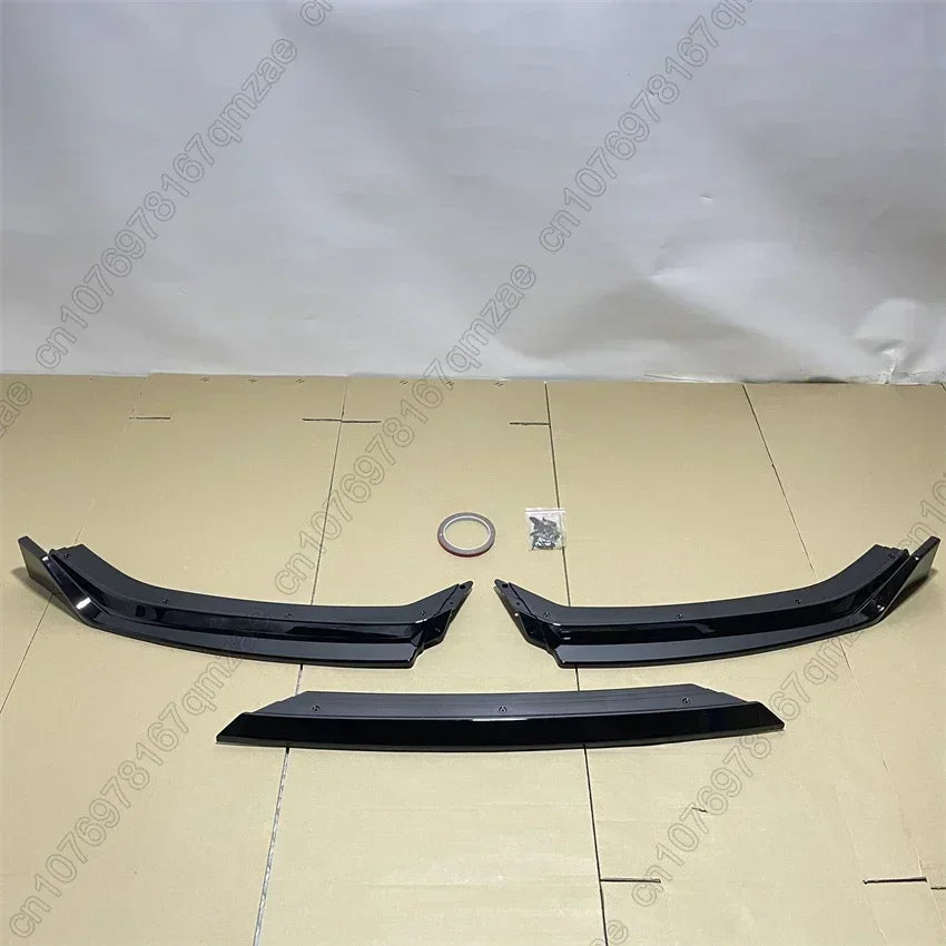 For VW Polo MK5 6R Standard Pre‑Facelift 2009-2013 Pcs Front Bumper Lip Spoiler Splitter Diffuser Separator Bodykits Gloss Black