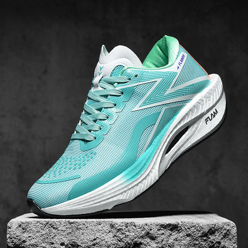 Sneakers Men Running Shoes Carbon Board Marathon Sports Shoes Breathable Lightweight Women's Comfortable Athletic Sneakers1911