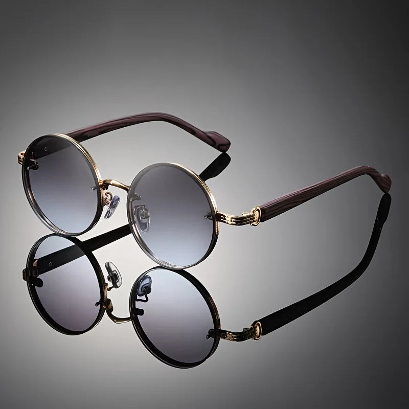 1 Piece of Retro Small Frame Round Punk Simple and Fashionable Men's and Women's Glasses