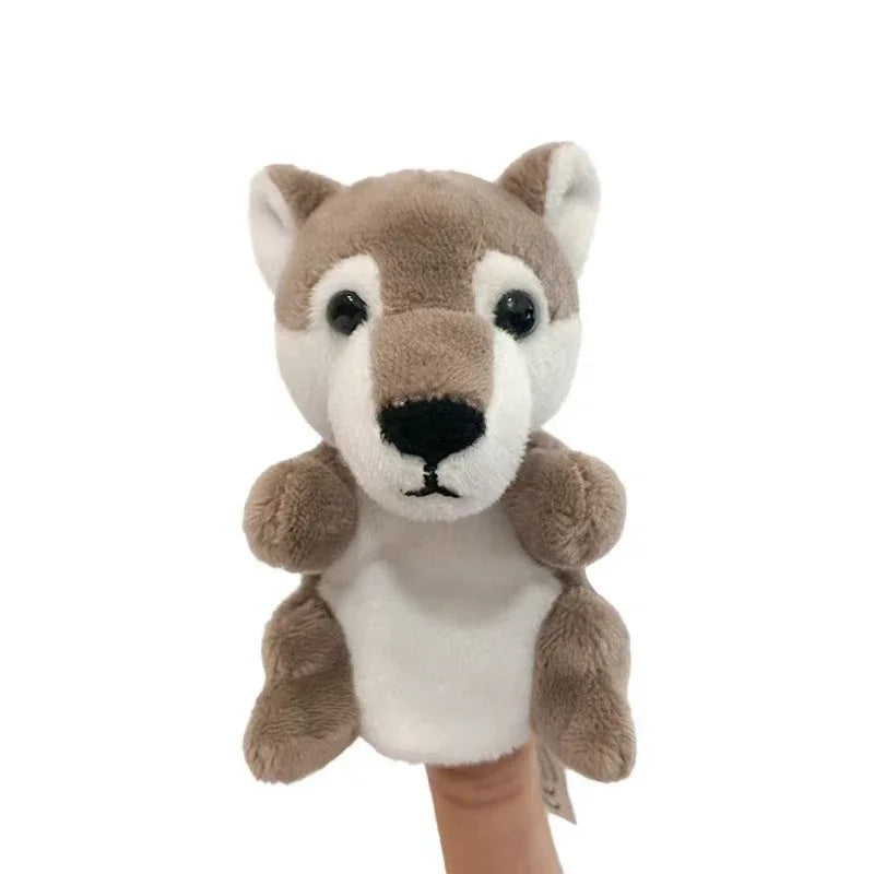 New Hand Puppet Plush Toy Cartoon Animal Family Finger Puppet Role Play Tell Story Cloth Doll Educational Toys For Children Kids