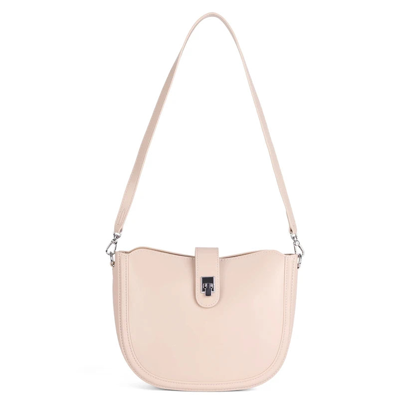 Women's fashion cowhide Genuine Leather Crossbody Handbag Female Vintage Underarm Shoulder Bag luxury designer Messenger Bag
