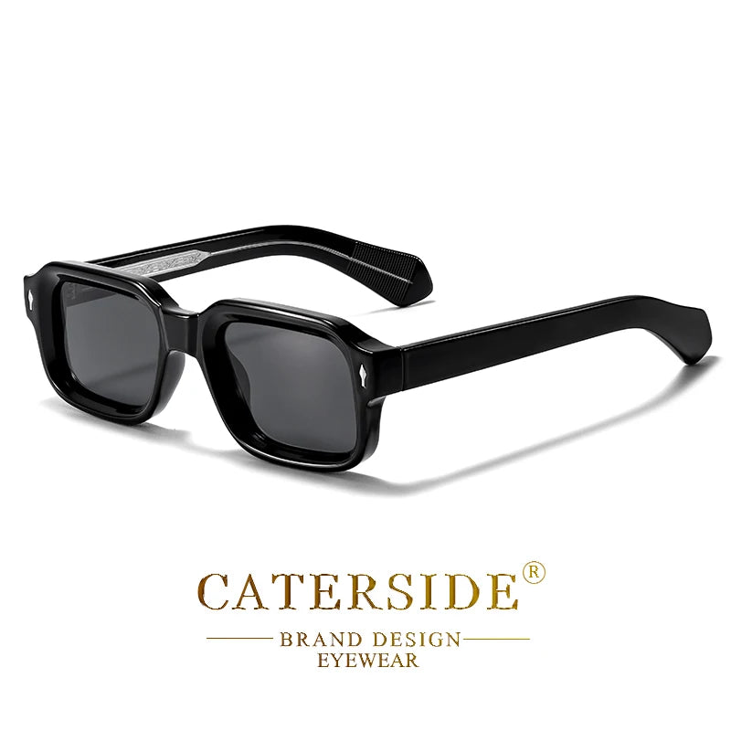 CATERSIDE Fashion Simple Men Sunglasses Roughly Framed Design Sun Glasses Women Outdoor Party Vacation Travel Driving Eyeglasses