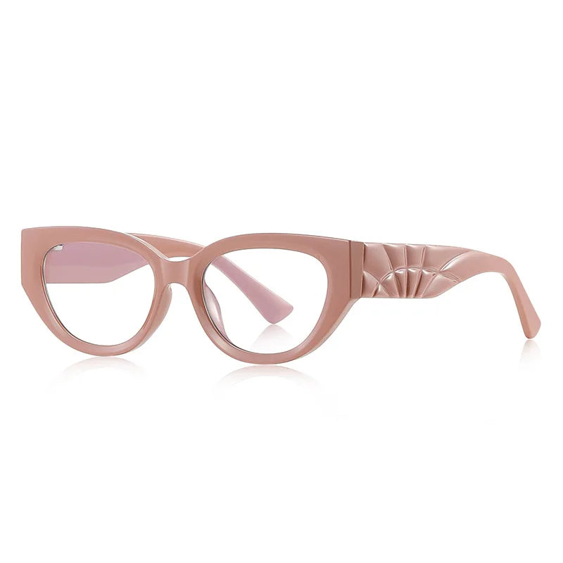 JNPCXI Men and Women Anti Blue Glasses Classic Cat Eye Glasses Myopia Prescritption Computer Eyewear