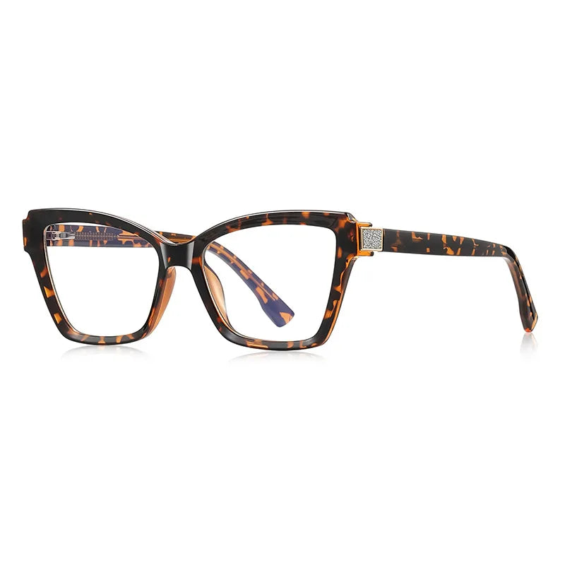 JNPCXI New TR90 Ultralight  Anti-Blue Light Spring Hinge Women Eyeglasses Green Frame Optics Prescription Glasses