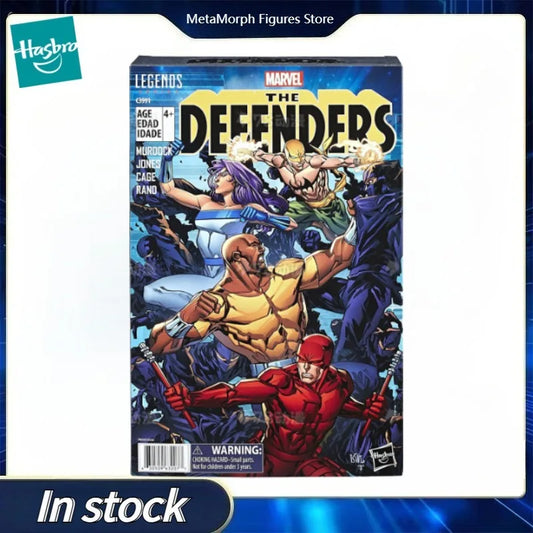 Original Hasbro Marvel Legends Series The Defenders Daredevil & Jessica Jones & Luke Cage & Iron Fist Anime Figure Toy Model
