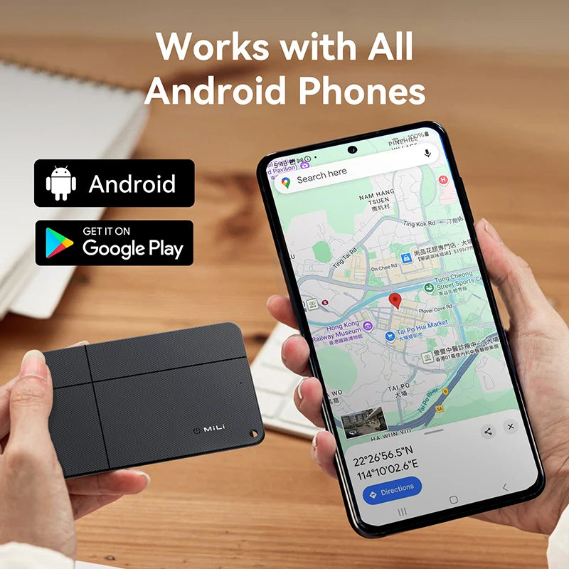 MiLi Anti-Loss GPS Card Wallet Passport Key Phone Tracker Smart Bluetooth Finder