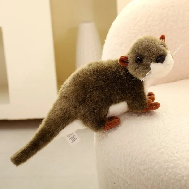 33/38/45CM Kawaii Lifelike Otter Plush Toy Otter Plushie Stuffed Animal Toy Appease Baby Doll Kid Birthday Xmas Gift
