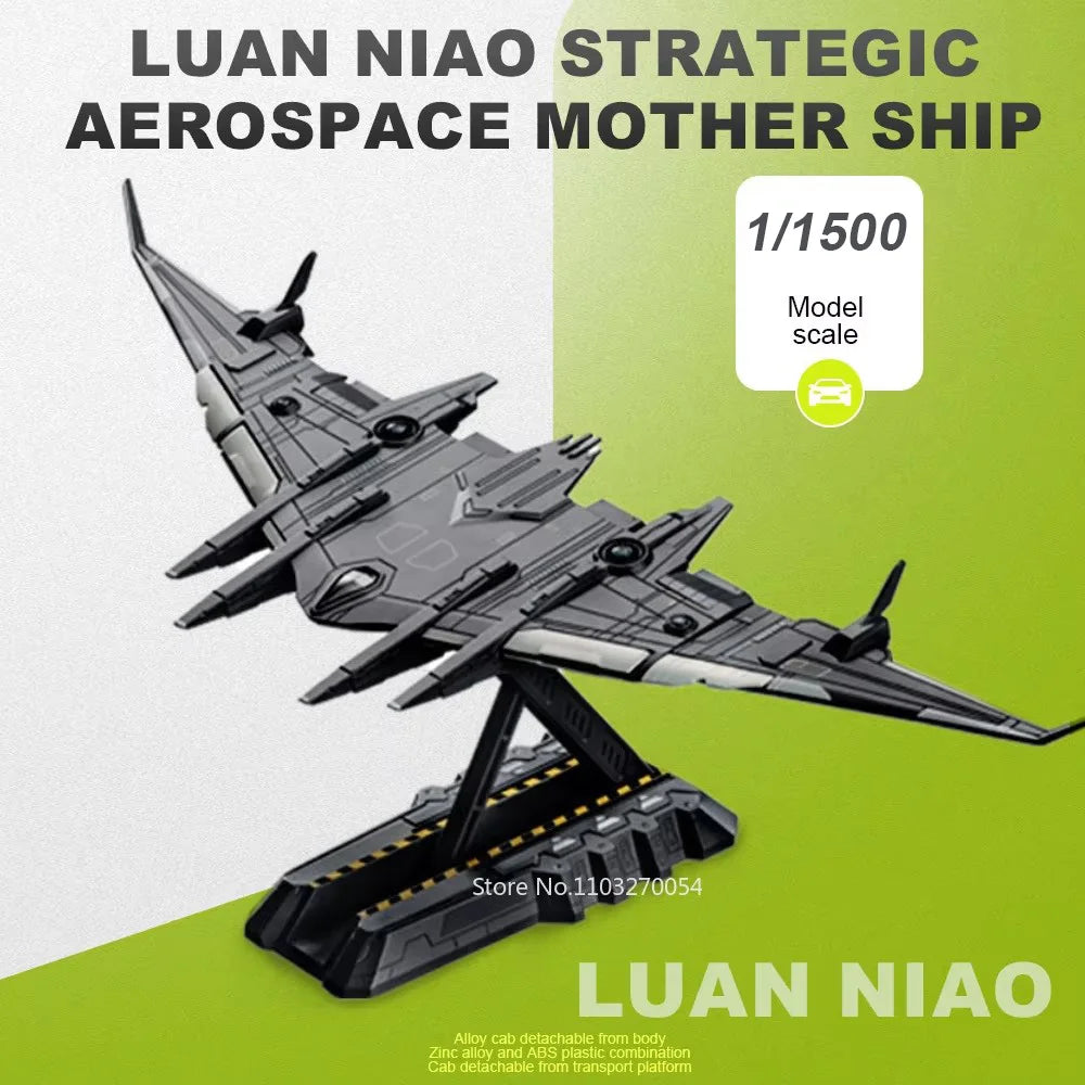 1:1500 1:3000 Luan Niao Strategic Aerospace Mother Ship Alloy Diecast Toys Models Car Detachable Bracket Rotate Collectors' Gift
