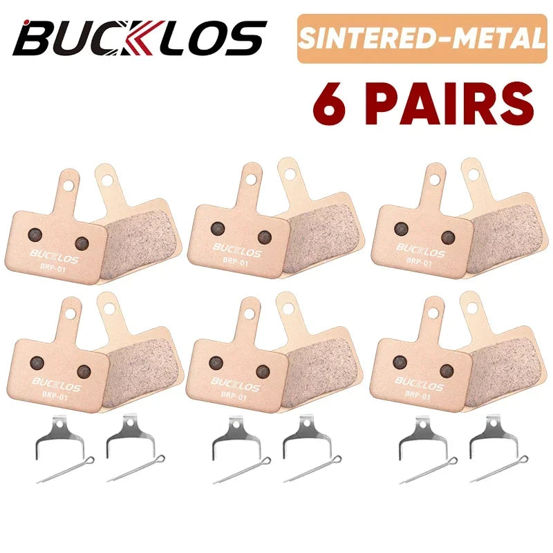 BUCKLOS Bicycle Disc Brake Pads for Shimano B01S/B03S/B05S-RX Sintered-Metal Mtb Bike Hydraulic Brake Pad Durable Cycling Parts